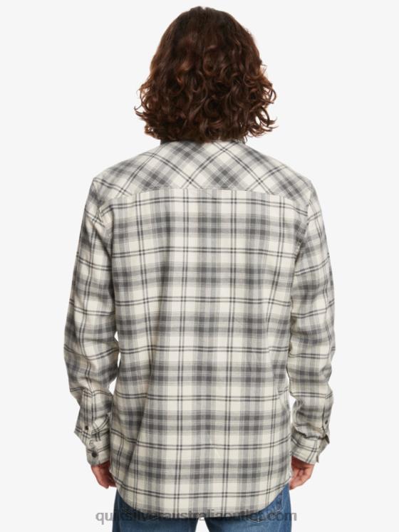 Quiksilver Men Hatton Long Sleeve Shirt H2N4B1560 iron gate hatton