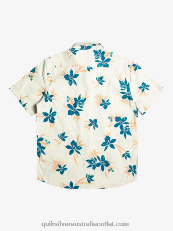 Quiksilver Men Holidazed Short Sleeve Shirt H2N4B1088 birch holidazed