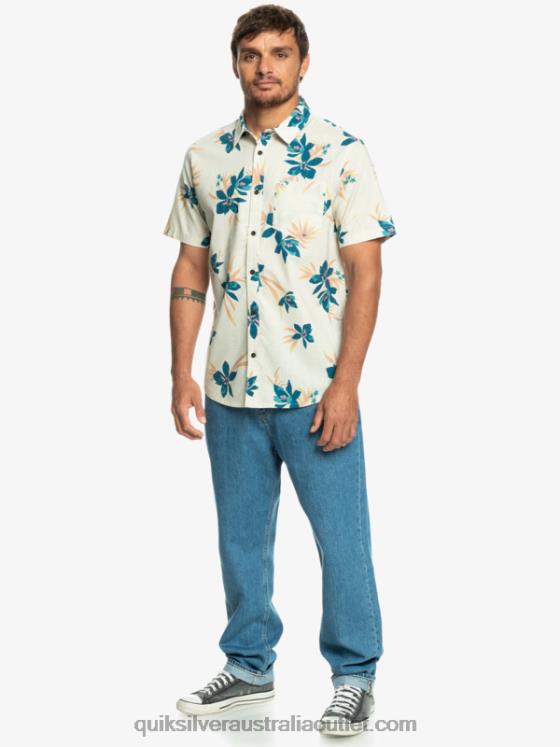 Quiksilver Men Holidazed Short Sleeve Shirt H2N4B1088 birch holidazed