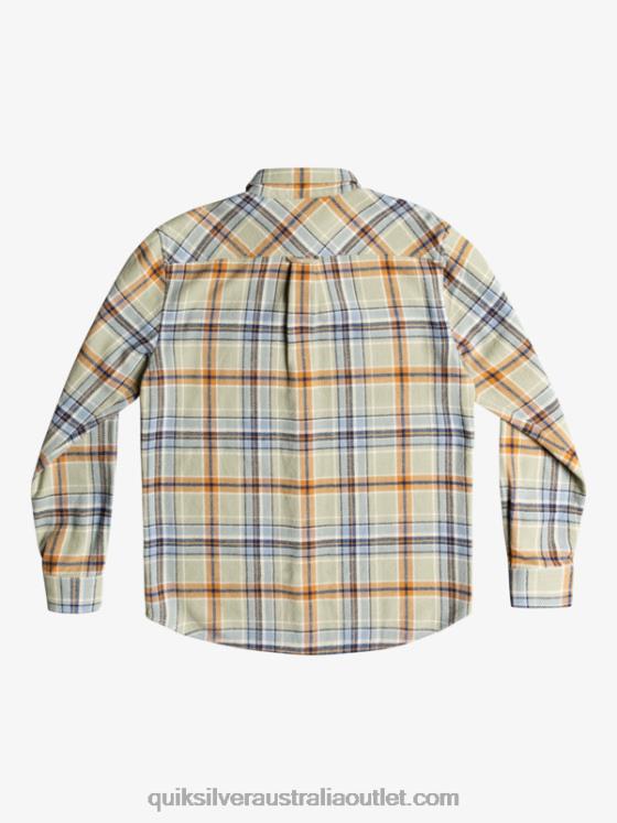 Quiksilver Men Intrepide Explorer Long Sleeve Flannel Shirt H2N4B1772 desert sage intrepid
