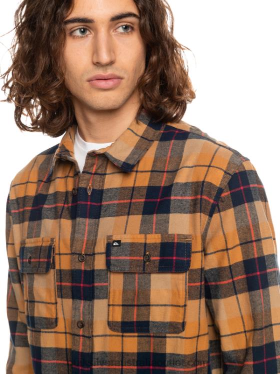 Quiksilver Men Kinsale Stretch Long Sleeve Shirt H2N4B1506 brown sugar kinsale