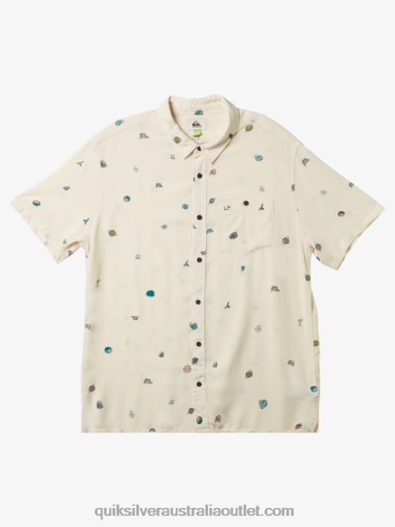 Quiksilver Men Minimark Short Sleeve Shirt H2N4B1226 birch minimark
