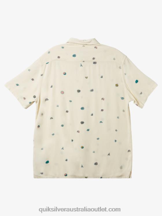 Quiksilver Men Minimark Short Sleeve Shirt H2N4B1226 birch minimark