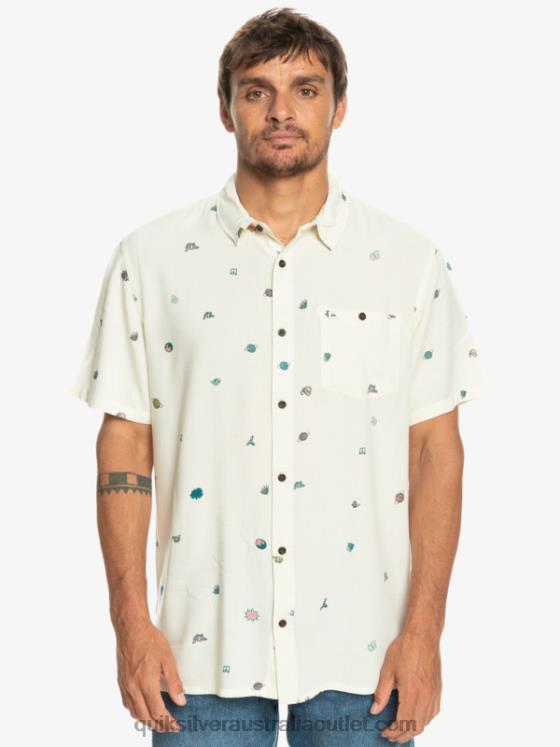Quiksilver Men Minimark Short Sleeve Shirt H2N4B1226 birch minimark