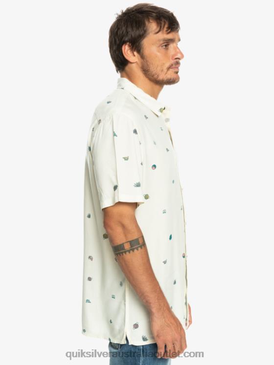 Quiksilver Men Minimark Short Sleeve Shirt H2N4B1226 birch minimark