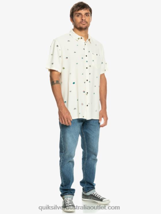 Quiksilver Men Minimark Short Sleeve Shirt H2N4B1226 birch minimark