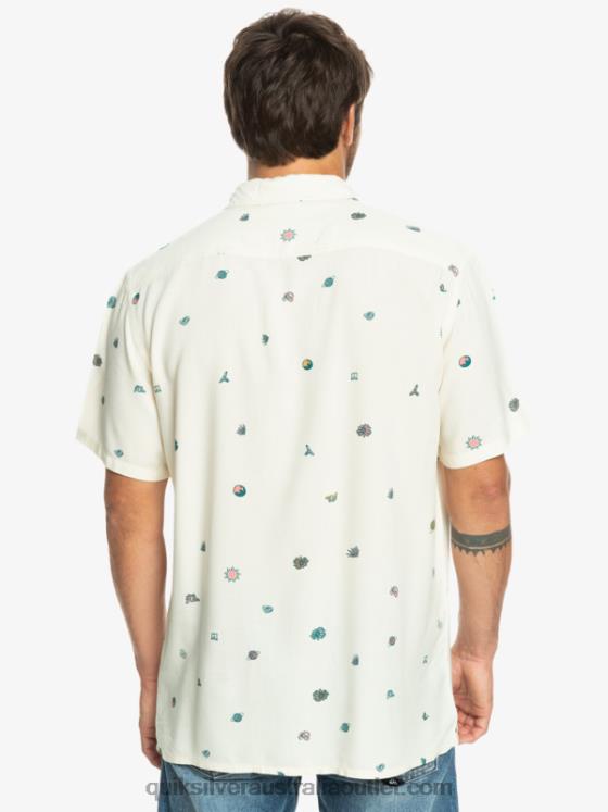 Quiksilver Men Minimark Short Sleeve Shirt H2N4B1226 birch minimark