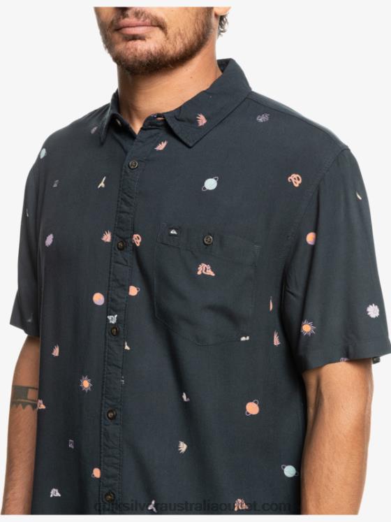 Quiksilver Men Minimark Short Sleeve Shirt H2N4B1227 tarmac minimark