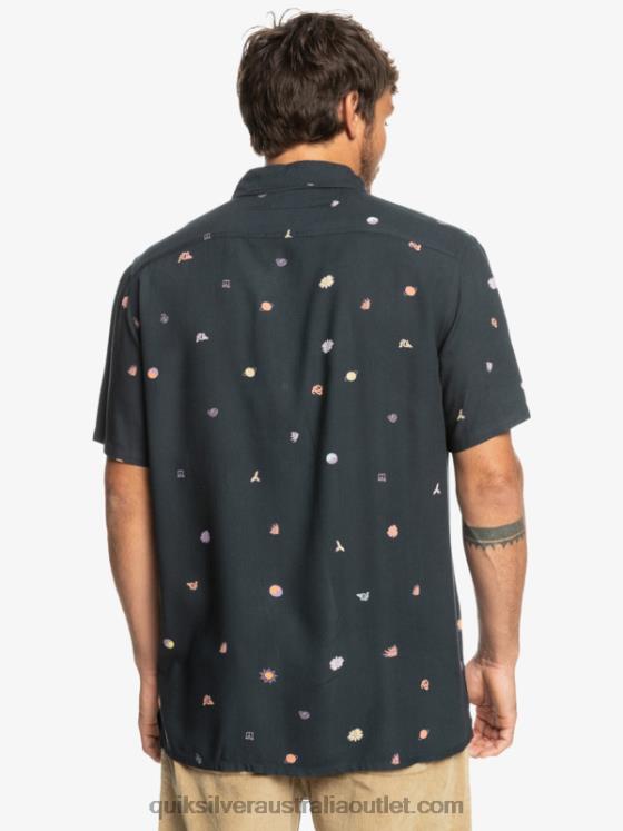Quiksilver Men Minimark Short Sleeve Shirt H2N4B1227 tarmac minimark