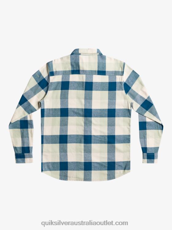 Quiksilver Men Motherfly Long Sleeve Flannel Shirt H2N4B1573 desert sage motherfly