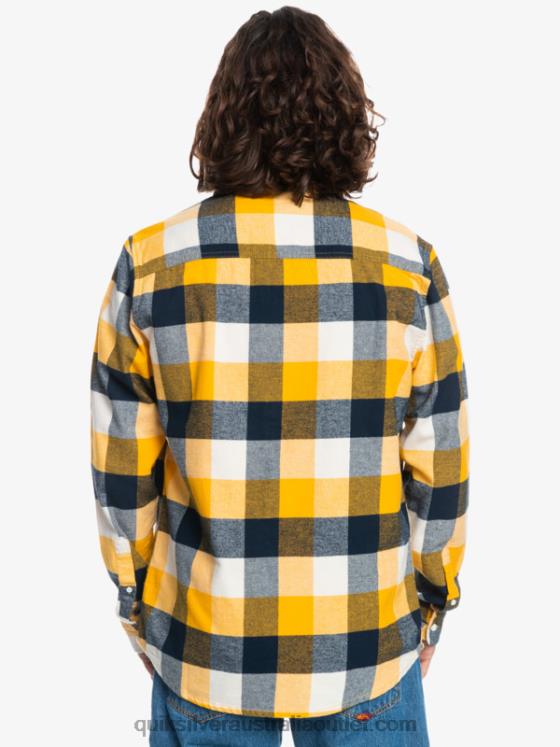 Quiksilver Men Motherfly Long Sleeve Flannel Shirt H2N4B1575 birch motherfly 223