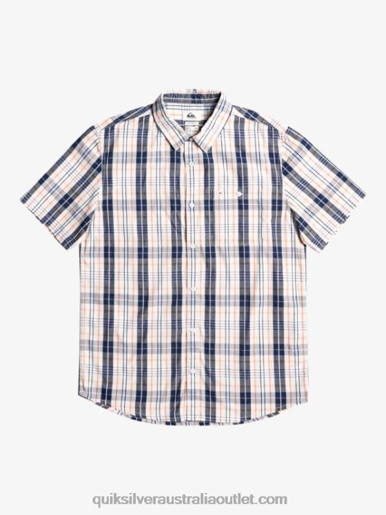 Quiksilver Men New Swinton Short Sleeve Shirt H2N4B914 birch swinton