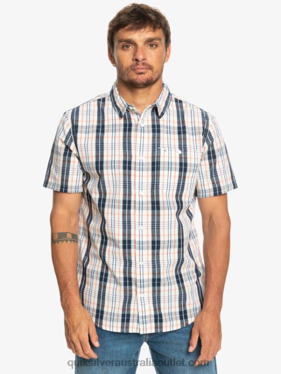 Quiksilver Men New Swinton Short Sleeve Shirt H2N4B914 birch swinton