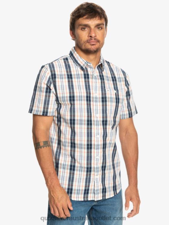 Quiksilver Men New Swinton Short Sleeve Shirt H2N4B914 birch swinton