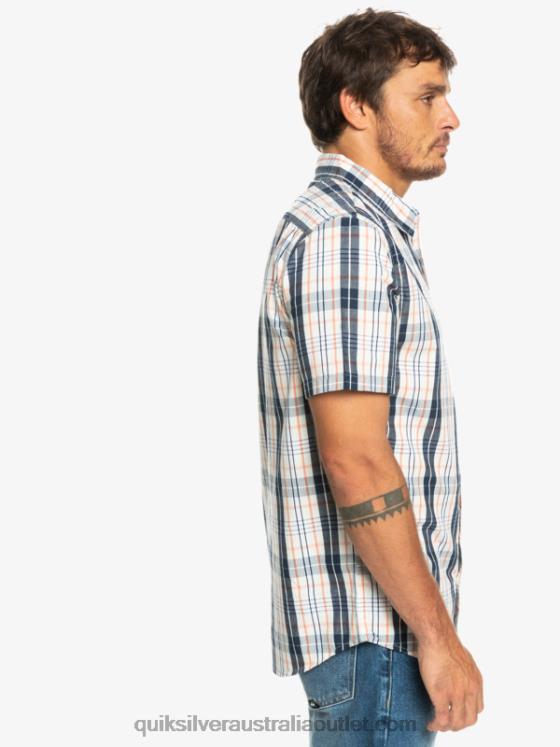 Quiksilver Men New Swinton Short Sleeve Shirt H2N4B914 birch swinton