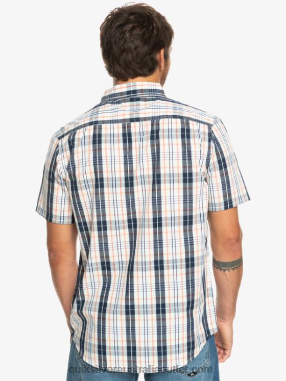 Quiksilver Men New Swinton Short Sleeve Shirt H2N4B914 birch swinton