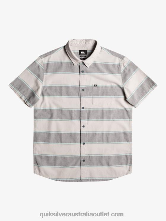 Quiksilver Men Prime Time Short Sleeve Shirt H2N4B1620 grey violet prime time