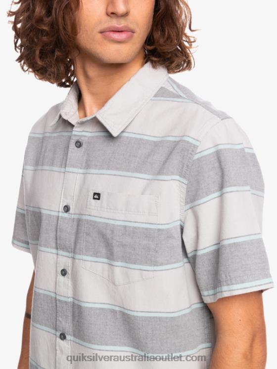 Quiksilver Men Prime Time Short Sleeve Shirt H2N4B1620 grey violet prime time