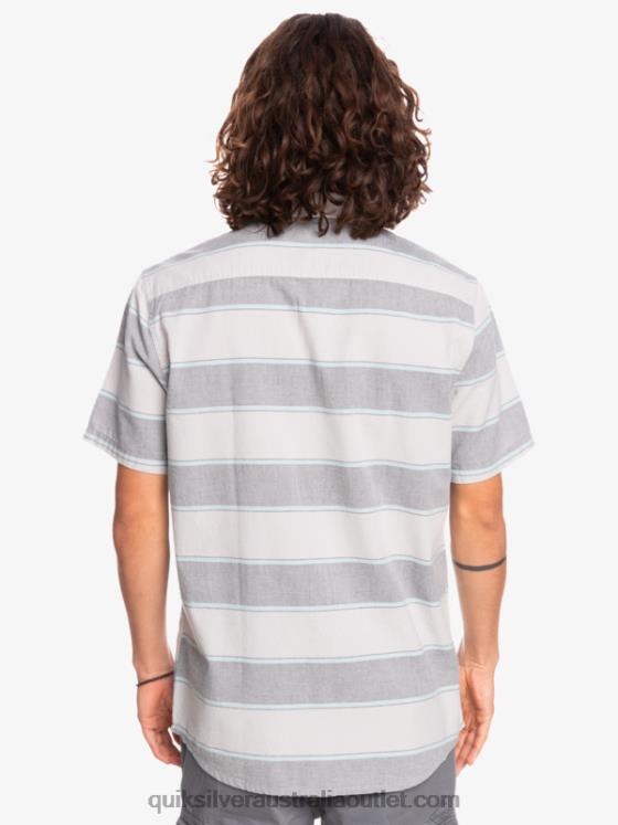 Quiksilver Men Prime Time Short Sleeve Shirt H2N4B1620 grey violet prime time