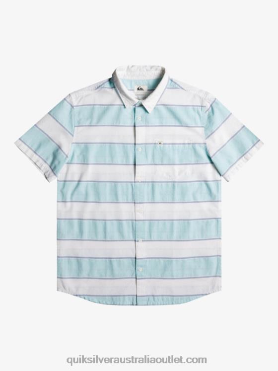 Quiksilver Men Prime Time Short Sleeve Shirt H2N4B1621 white prime time