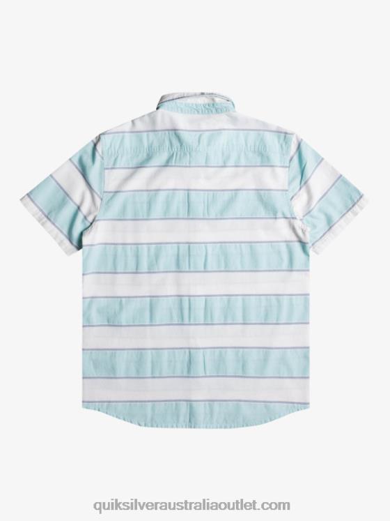 Quiksilver Men Prime Time Short Sleeve Shirt H2N4B1621 white prime time