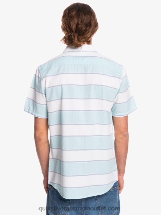 Quiksilver Men Prime Time Short Sleeve Shirt H2N4B1621 white prime time