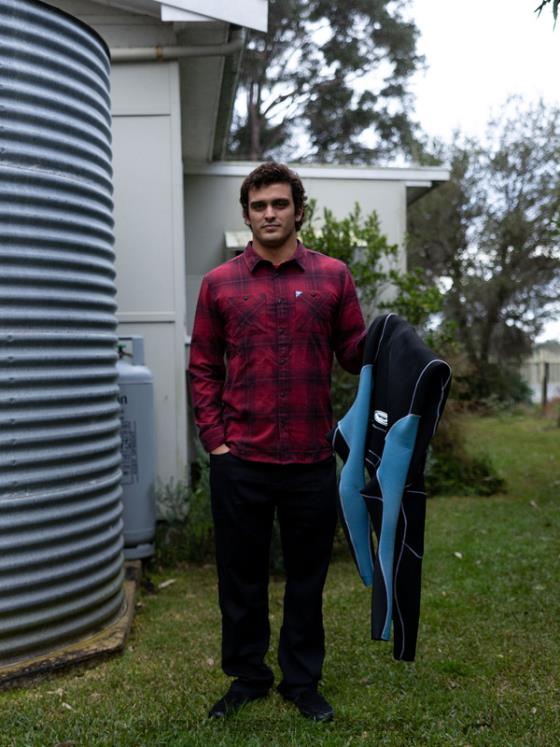 Quiksilver Men Saturn Plaid Long Sleeve Shirt H2N4B1691 ruby wine saturn