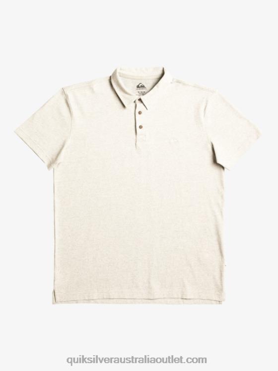 Quiksilver Men Sunset Cruise Short Sleeve Polo Shirt H2N4B475 light grey heather
