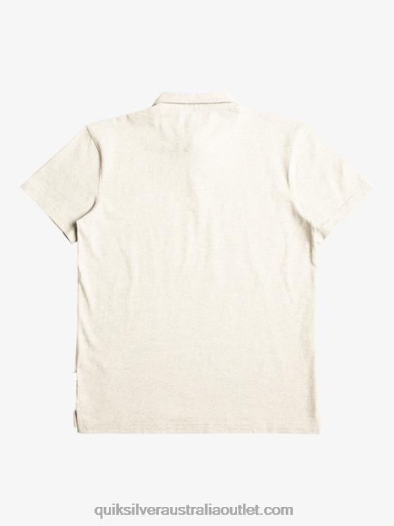 Quiksilver Men Sunset Cruise Short Sleeve Polo Shirt H2N4B475 light grey heather