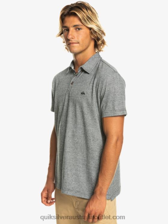 Quiksilver Men Sunset Cruise Short Sleeve Polo Shirt H2N4B476 black