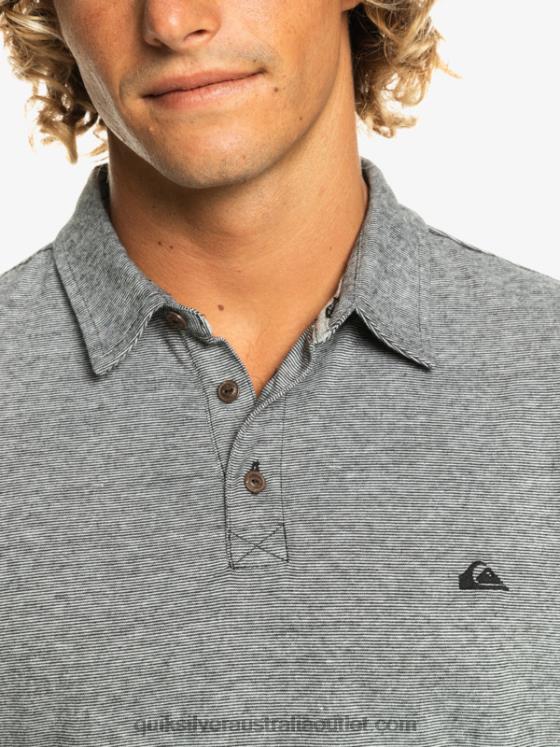 Quiksilver Men Sunset Cruise Short Sleeve Polo Shirt H2N4B476 black