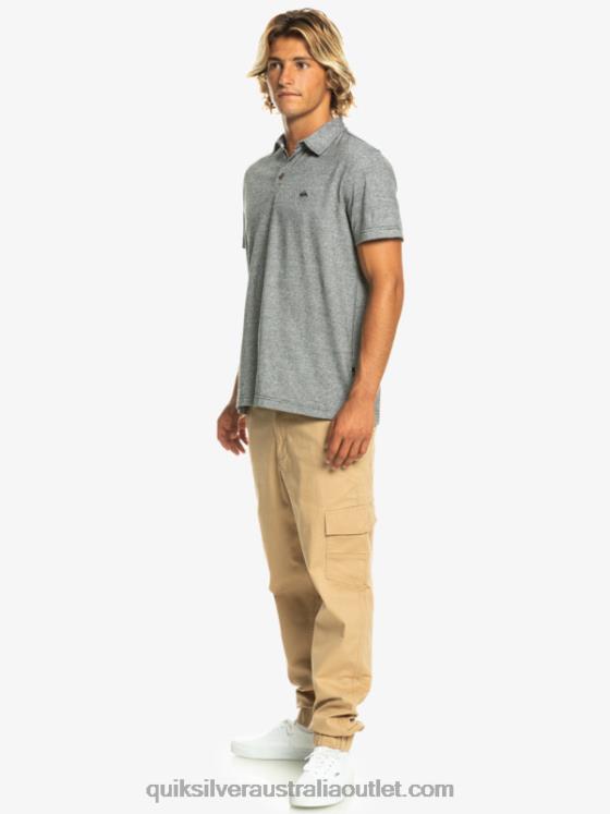 Quiksilver Men Sunset Cruise Short Sleeve Polo Shirt H2N4B476 black