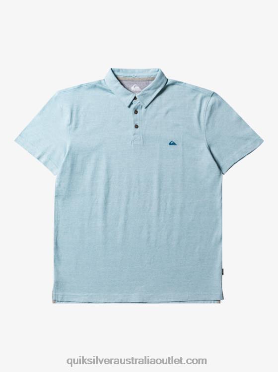 Quiksilver Men Sunset Cruise Short Sleeve Polo Shirt H2N4B477 cameo blue