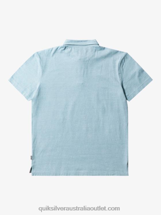 Quiksilver Men Sunset Cruise Short Sleeve Polo Shirt H2N4B477 cameo blue