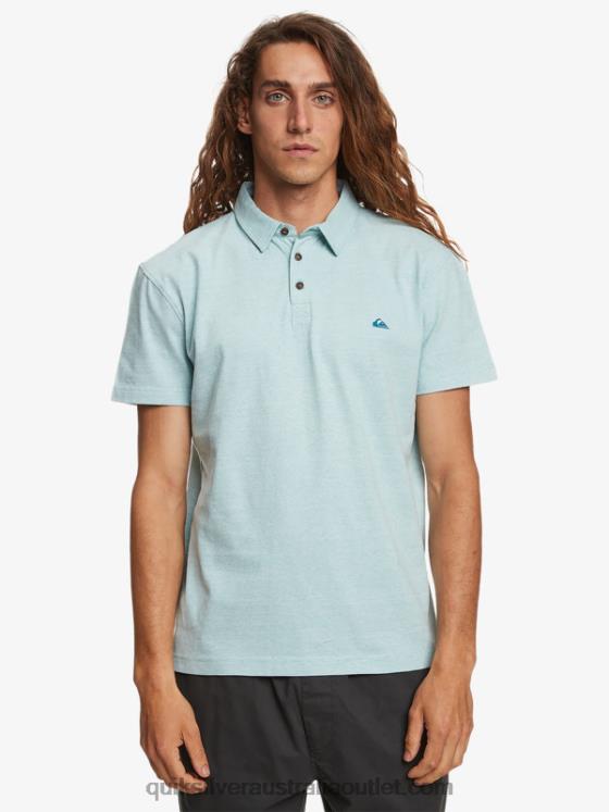 Quiksilver Men Sunset Cruise Short Sleeve Polo Shirt H2N4B477 cameo blue