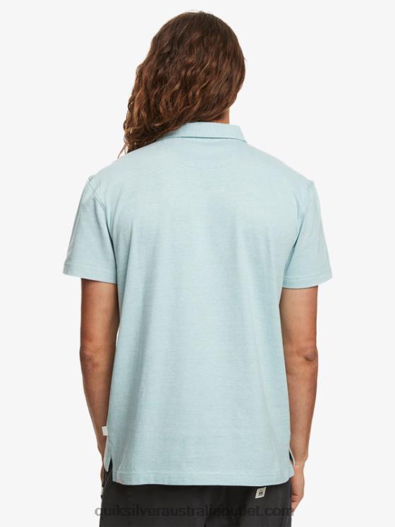 Quiksilver Men Sunset Cruise Short Sleeve Polo Shirt H2N4B477 cameo blue