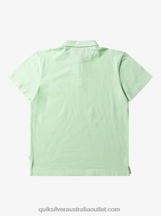 Quiksilver Men Sunset Cruise Short Sleeve Polo Shirt H2N4B479 paradise green
