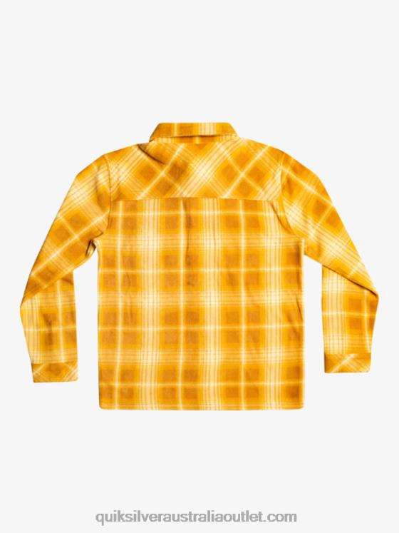 Quiksilver Men Surf Days Long Sleeve Flannel Shirt H2N4B1555 brown sugar shadowplaid
