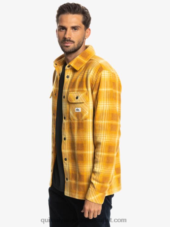Quiksilver Men Surf Days Long Sleeve Flannel Shirt H2N4B1555 brown sugar shadowplaid
