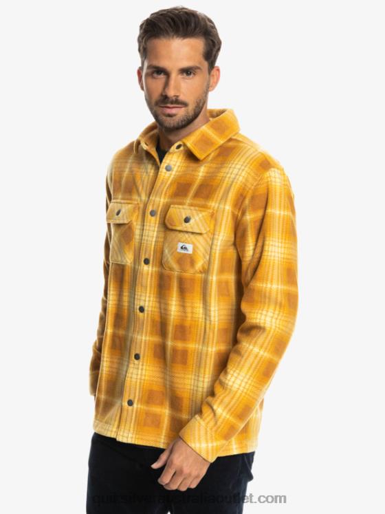 Quiksilver Men Surf Days Long Sleeve Flannel Shirt H2N4B1555 brown sugar shadowplaid