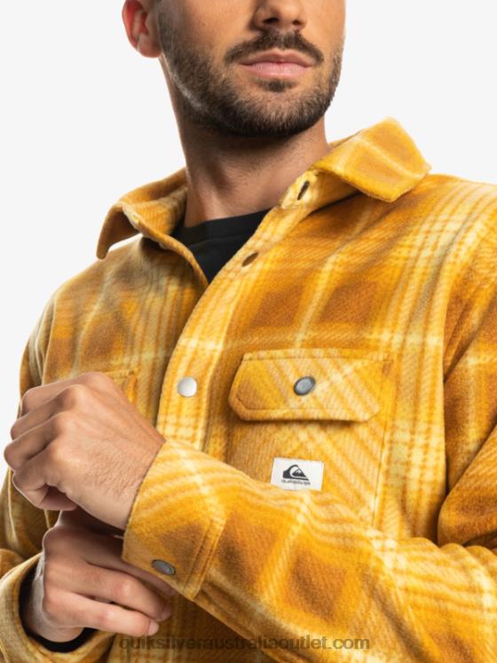 Quiksilver Men Surf Days Long Sleeve Flannel Shirt H2N4B1555 brown sugar shadowplaid