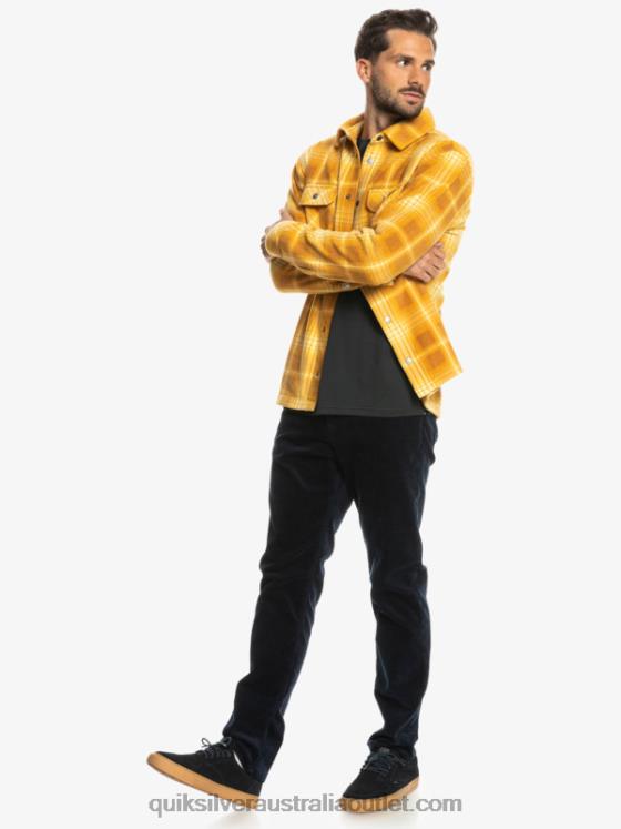 Quiksilver Men Surf Days Long Sleeve Flannel Shirt H2N4B1555 brown sugar shadowplaid