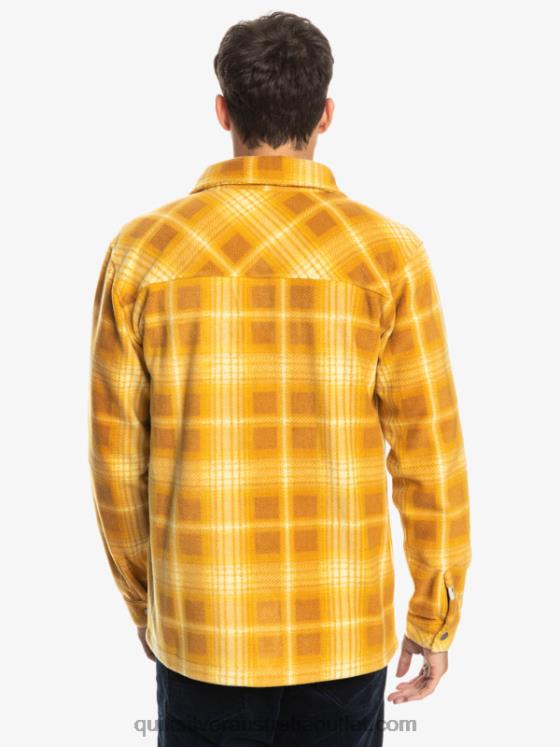 Quiksilver Men Surf Days Long Sleeve Flannel Shirt H2N4B1555 brown sugar shadowplaid