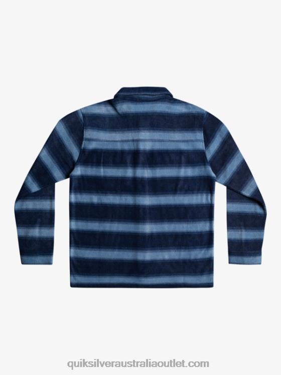 Quiksilver Men Surf Days Long Sleeve Flannel Shirt H2N4B1556 navy blazer flannel stripe