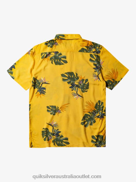 Quiksilver Men The Floral Short Sleeve Shirt H2N4B651 yolk floral ss