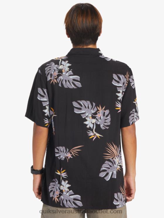 Quiksilver Men The Floral Short Sleeve Shirt H2N4B651 yolk floral ss