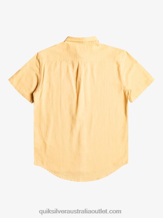 Quiksilver Men Time Box Short Sleeve Shirt H2N4B1361 wheat
