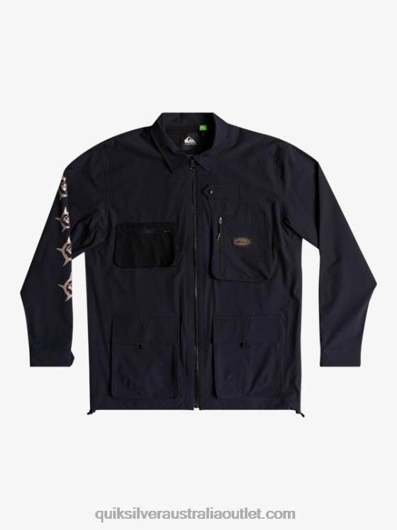 Quiksilver Men Under Sky Long Sleeve Shirt H2N4B1717 black
