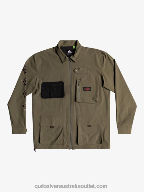 Quiksilver Men Under Sky Long Sleeve Shirt H2N4B1718 grape leaf