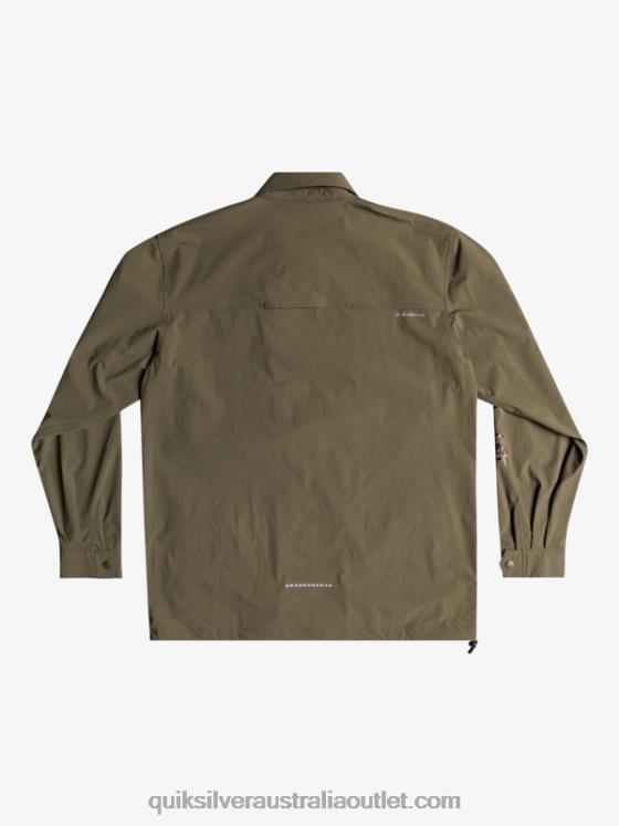 Quiksilver Men Under Sky Long Sleeve Shirt H2N4B1718 grape leaf